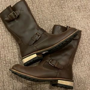 Kodiak Size 7 Chocolate Brown Waterproof Leather Boots NWT